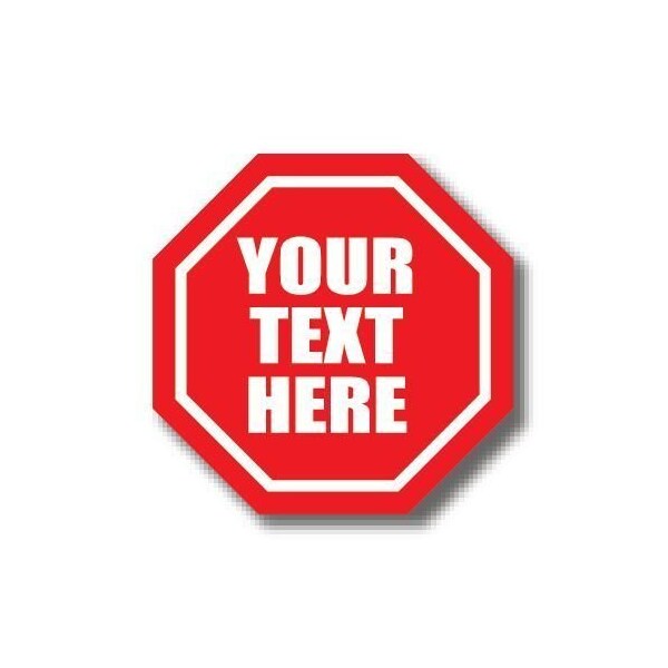 Ergomat 30in OCTAGON SIGNS - Your Text Here / Custom DSV-SIGN 900 #0047 -UEN - main